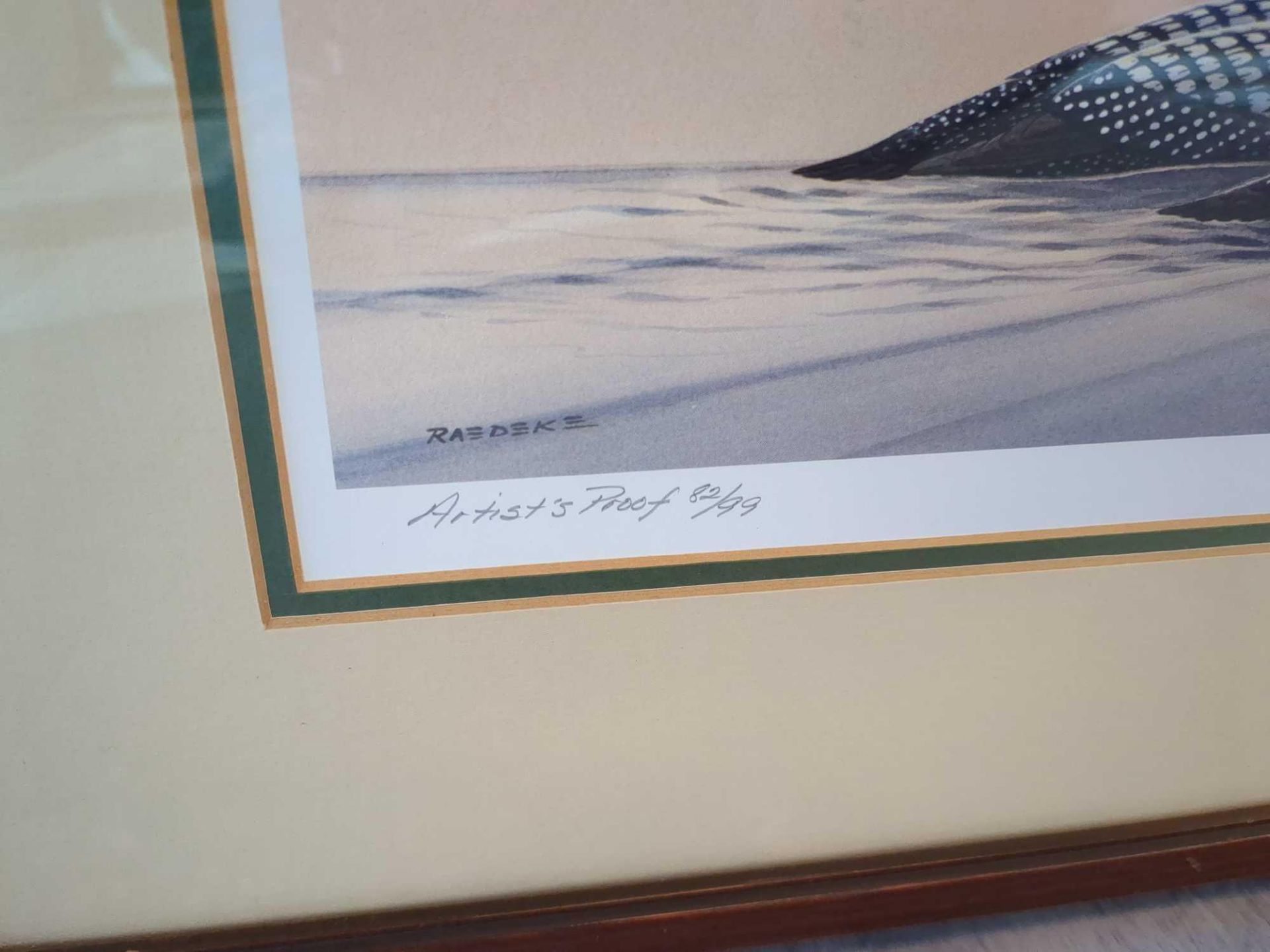 Art: wo Artist proofs of Ducks: JerryRaedeke Wake Up Call 33/99 & Loon Song 82/99 - Image 3 of 8