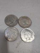 4. 1922 Silver peace dollars
