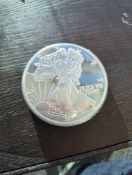 1997 One Troy Pound Giant Silver Eagle