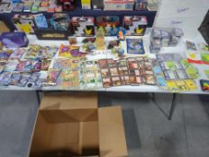 lot of pokemon cards. some new in the package. some not chilling rain and bulk pokemon cards