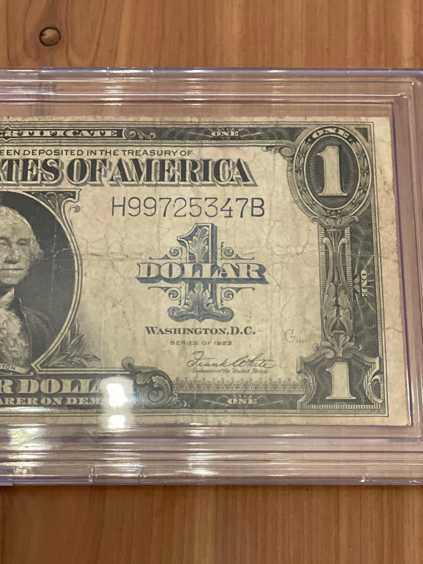 1923 $1 Fine Silver Certifcate "Horse Blanket" - Image 2 of 4