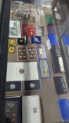 miscellaneous coin sets. $2 bills. Olympic coin sets Eisenhower dollars, commemorative coins, $5 res