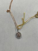 Pink 18K Rose Gold .13CT, .31 CTW NK/Pendant