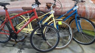 three miscellaneous bikes