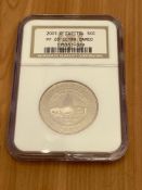 2001 p Capital Silver 50C PF 69 Ultra Cameo