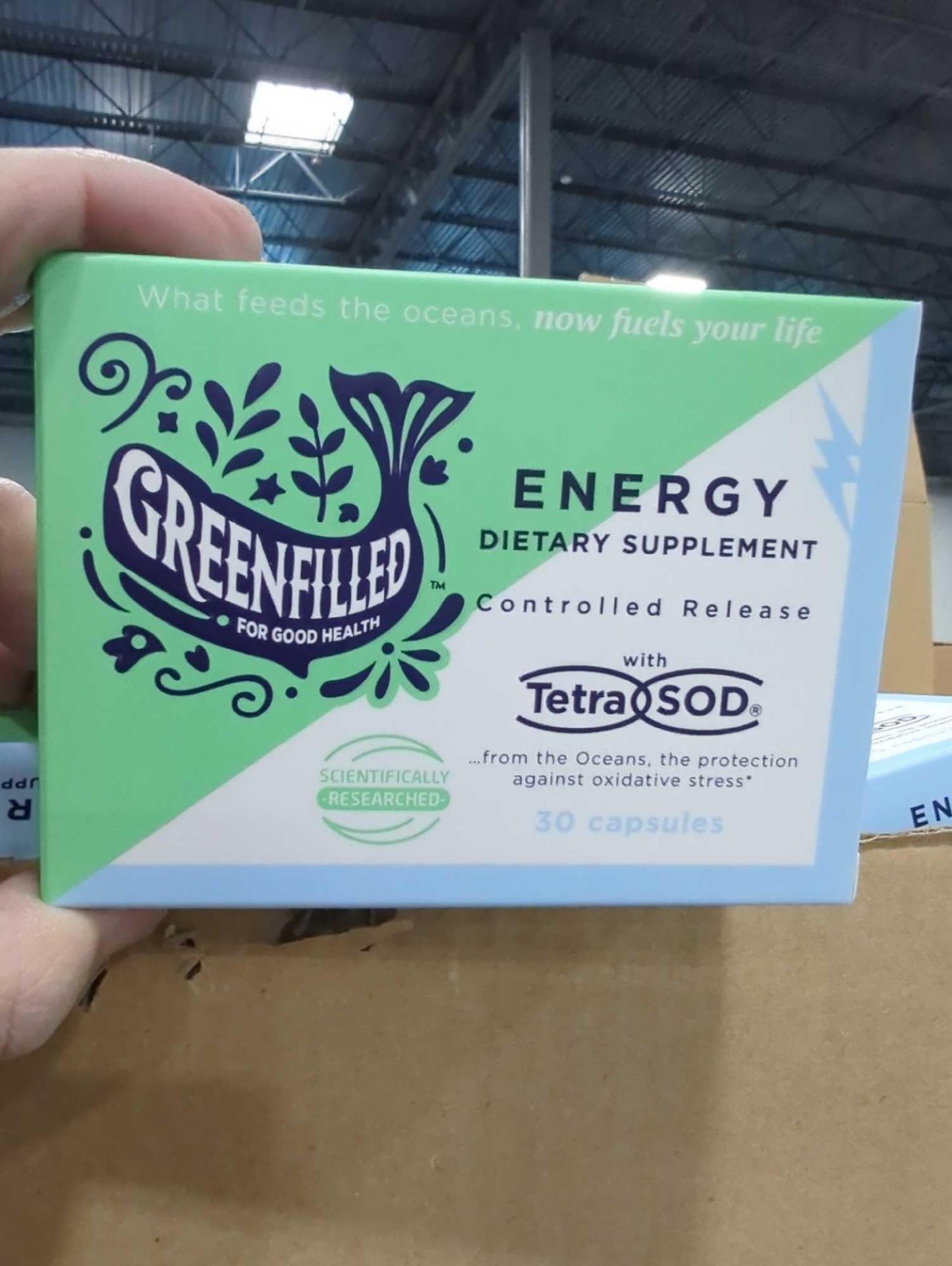 pallet of Greenfield energy controlled release supplements