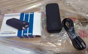 NIB over 4900 tylt rechargeable portable batteries (item #1007204)