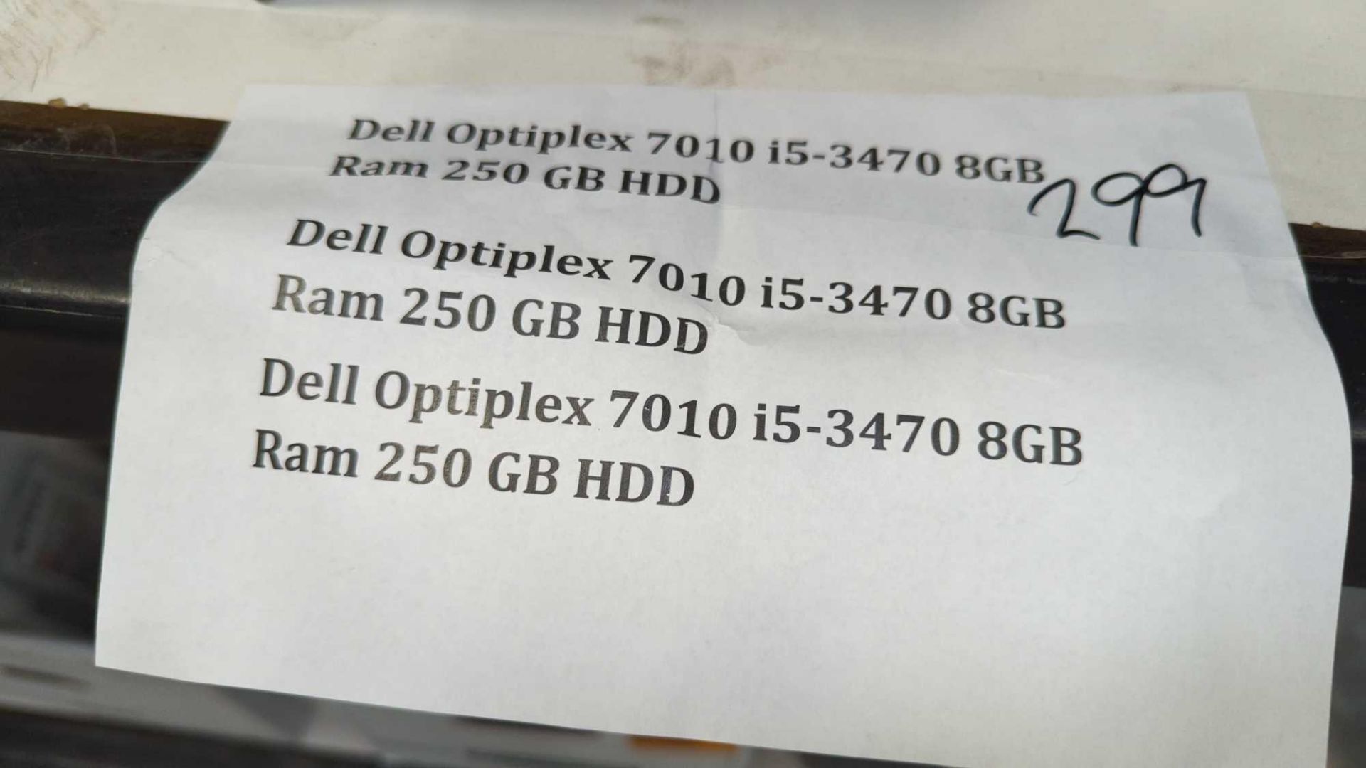 Rolling Rack: Dell Optiplex 710 i5-3470 8GB Ram 250 GB HDD and accessories - Image 2 of 8