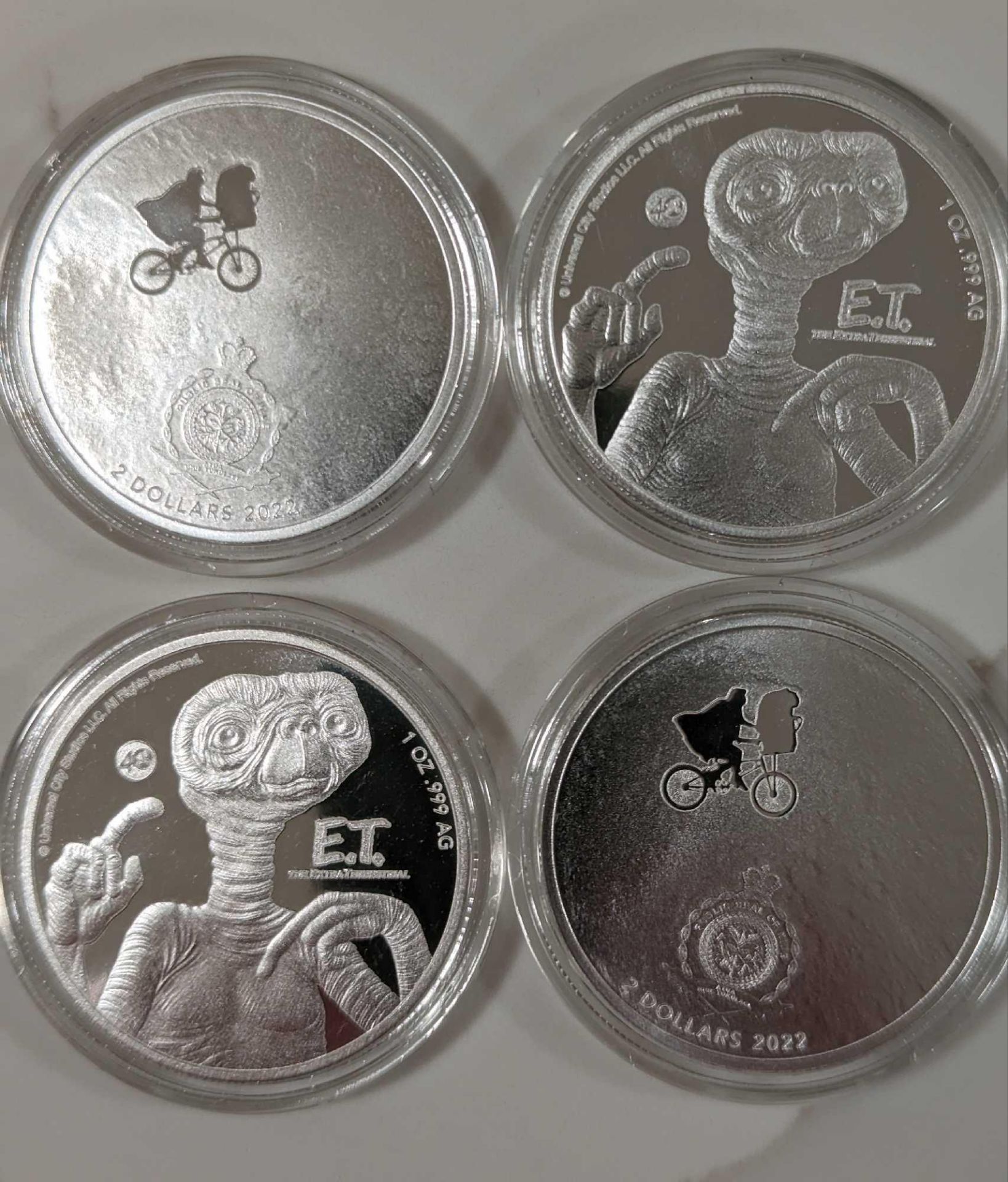 4 E.T. 1 oz Coins - Image 2 of 3
