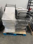 Pallet of multiple LIFETIME folding chairs