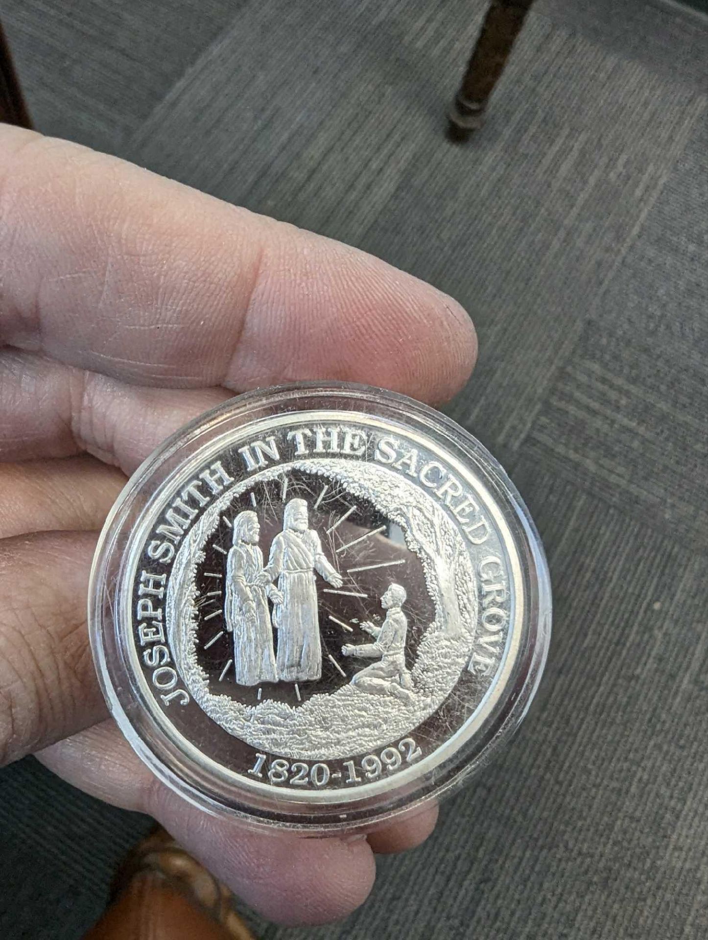 Joseph Smith sacred Grove 1 oz coin