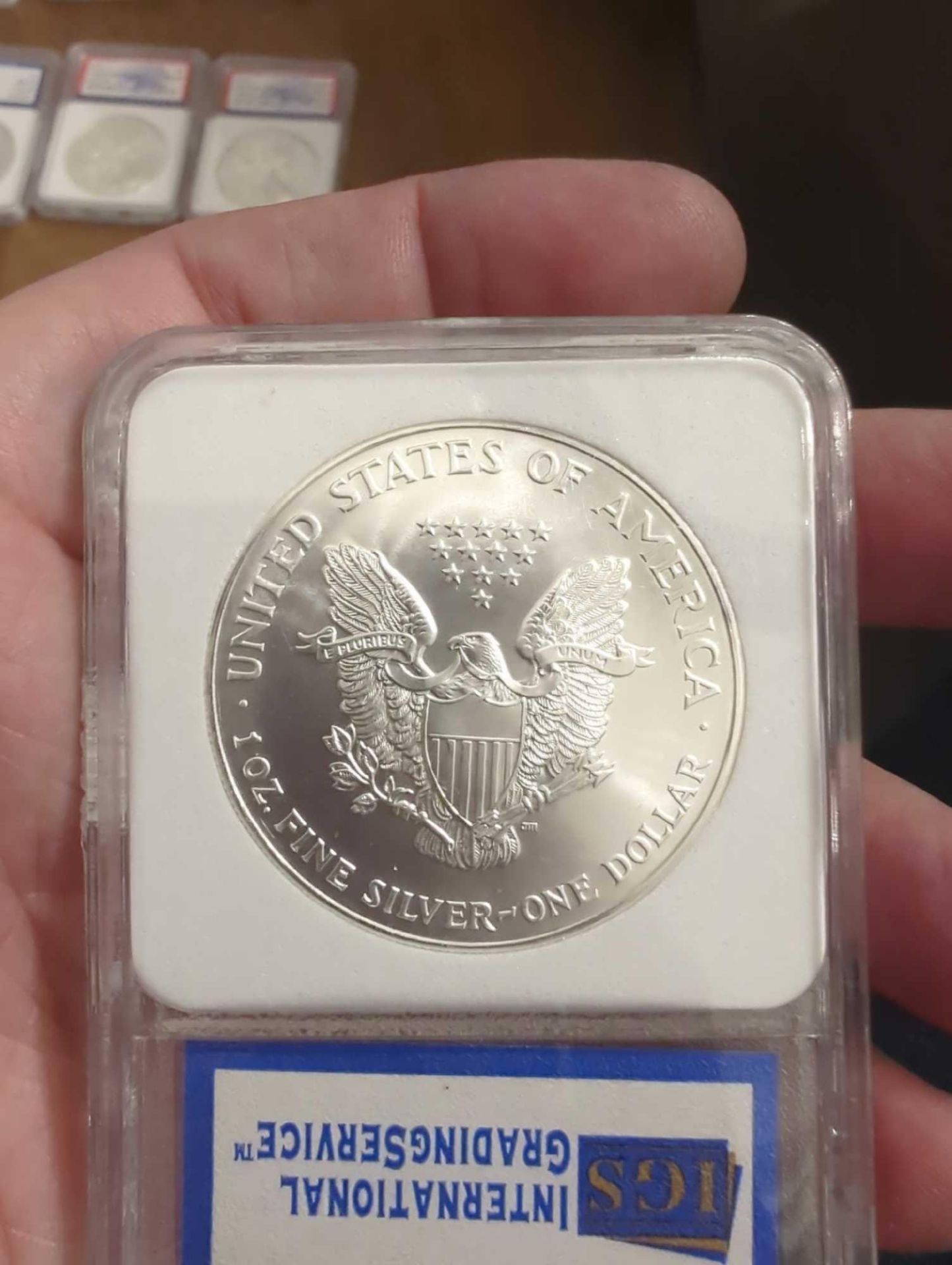 2001 American Silver Eagle MS70 - Image 2 of 2