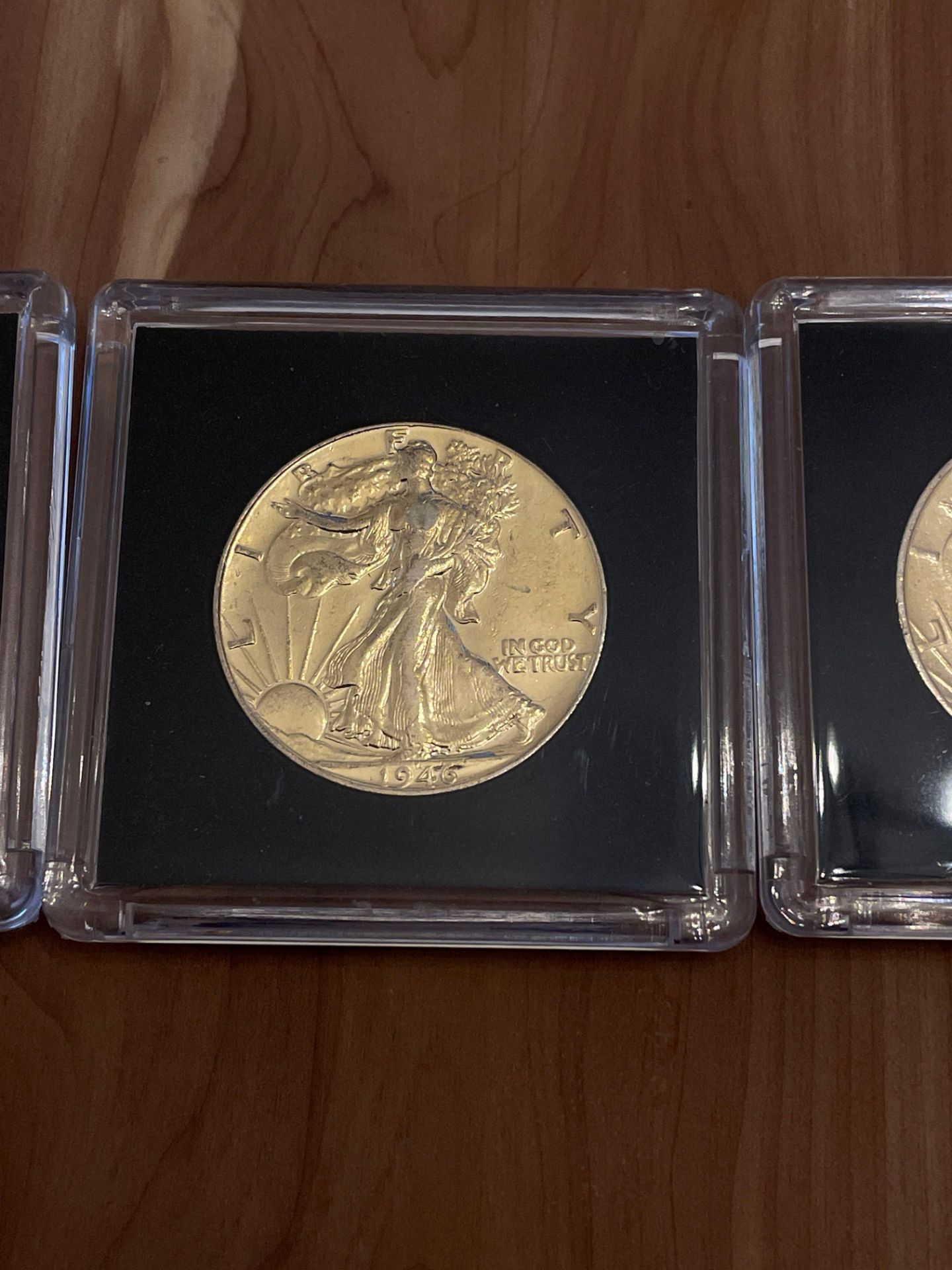 Gold Plated Silver Walking Liberty Half Dollars - Image 2 of 5