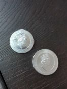 2021 St Helena1 oz and 1.25 St Helena Rose Coin Set