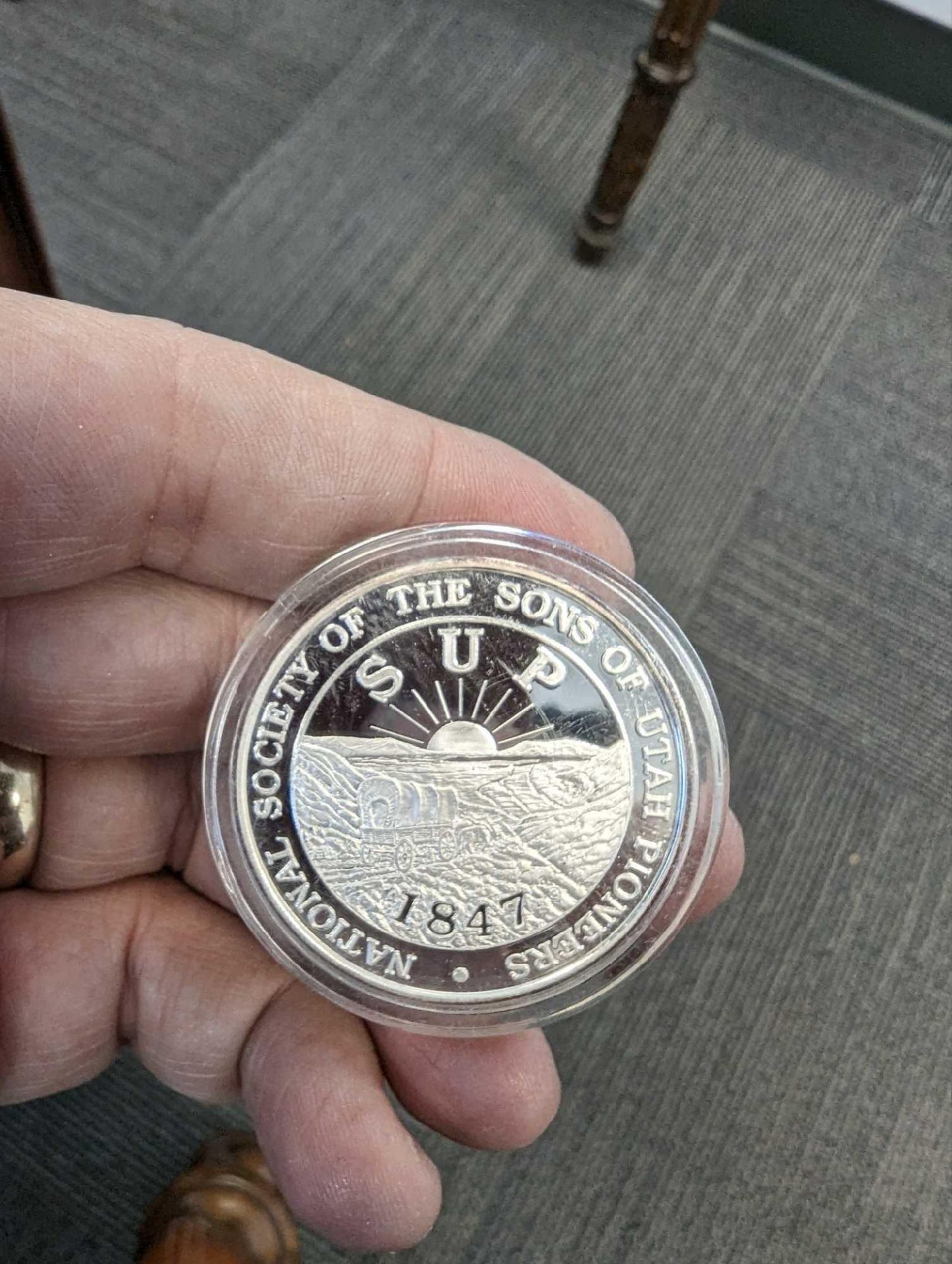 Joseph Smith sacred Grove 1 oz coin - Image 2 of 2