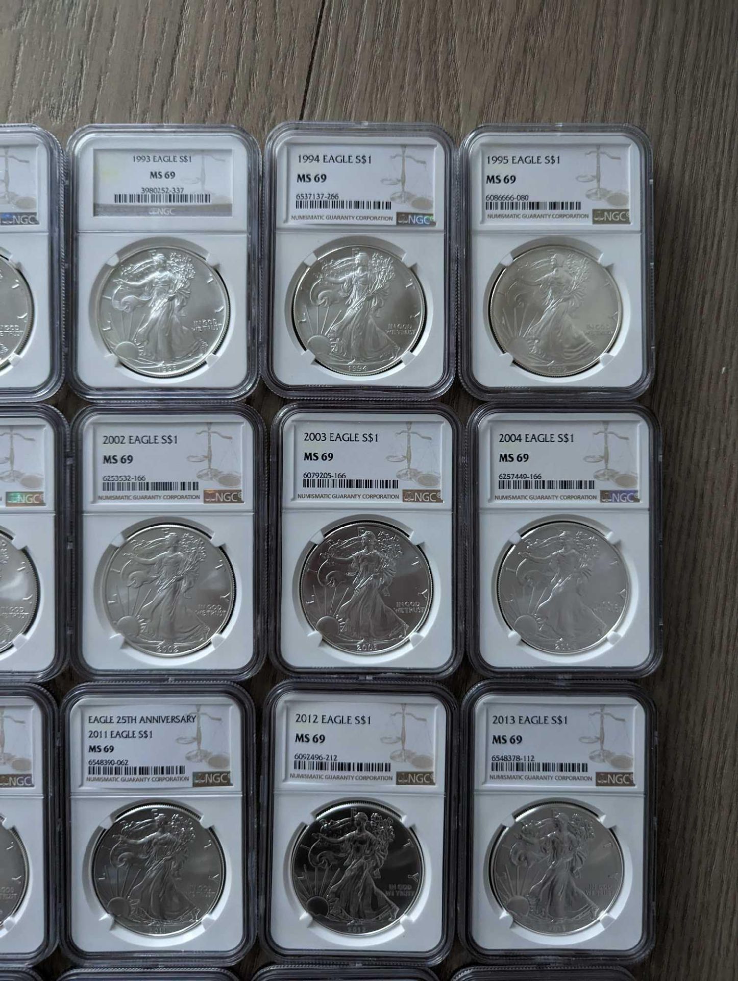 1986 to 2022. complete silver eagle PCGS set in boxes (37 eagles in sequential order) - Image 16 of 22