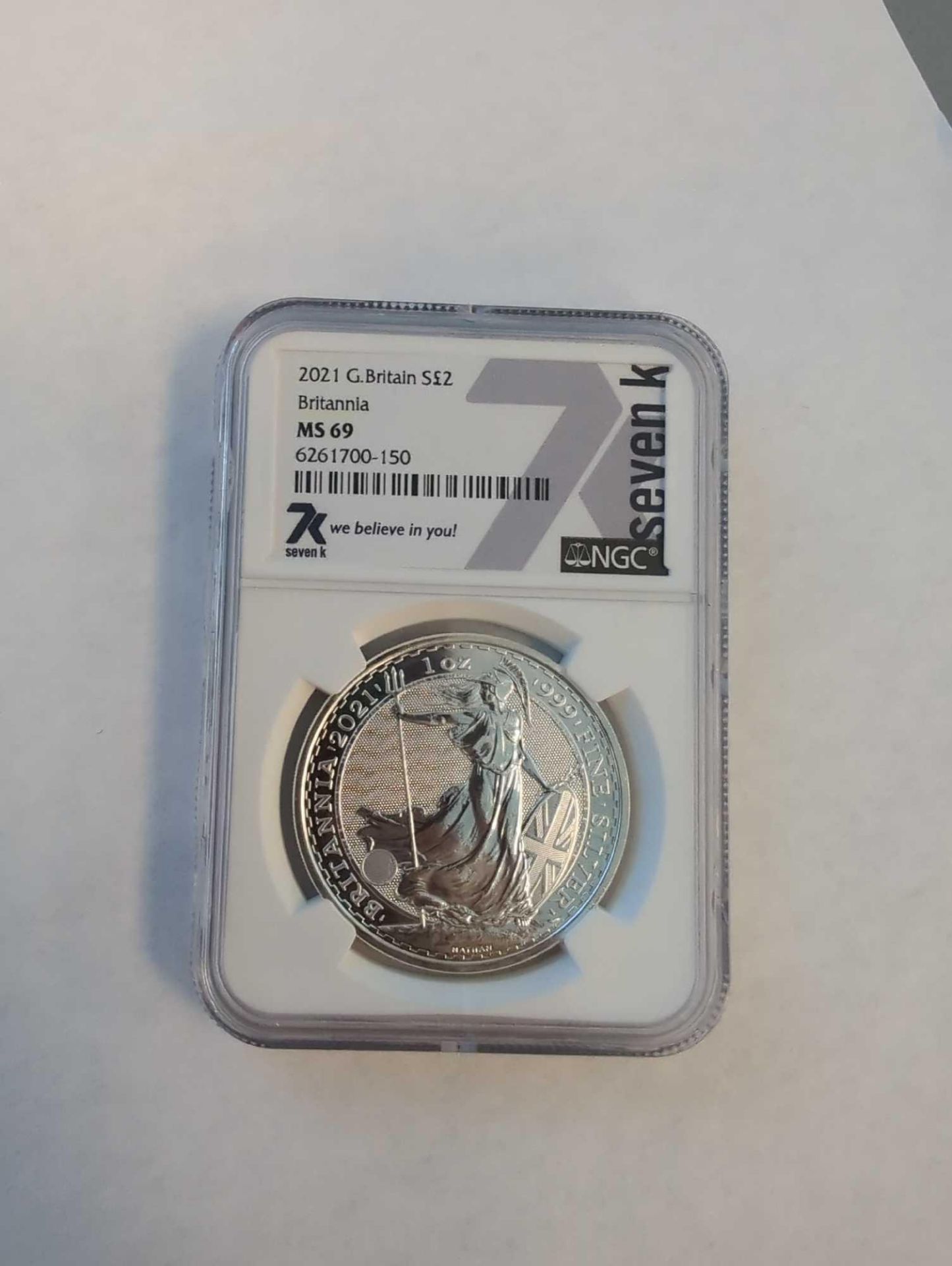 2021 graded Britannia coin