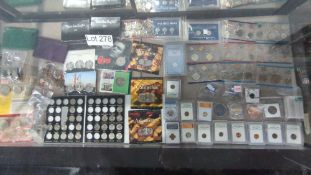 miscellaneous coin sets NFL coin pennies, state coins and more