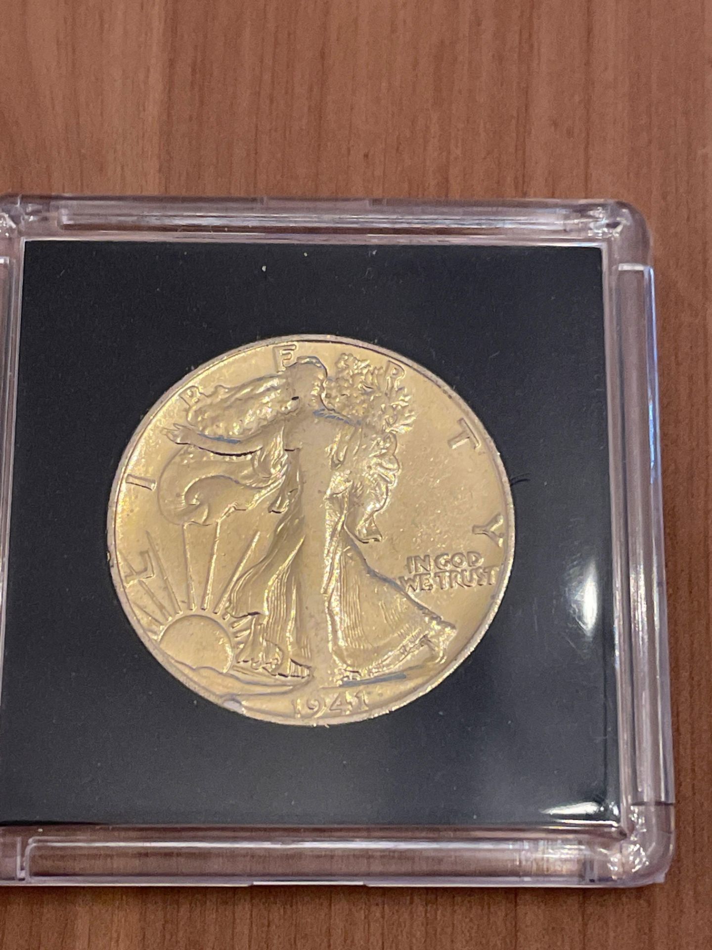 Gold Plated Silver Walking Liberty Half Dollars - Image 3 of 5
