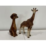 Melba Ware Giraffe and Jema Holland Long Neck Dach