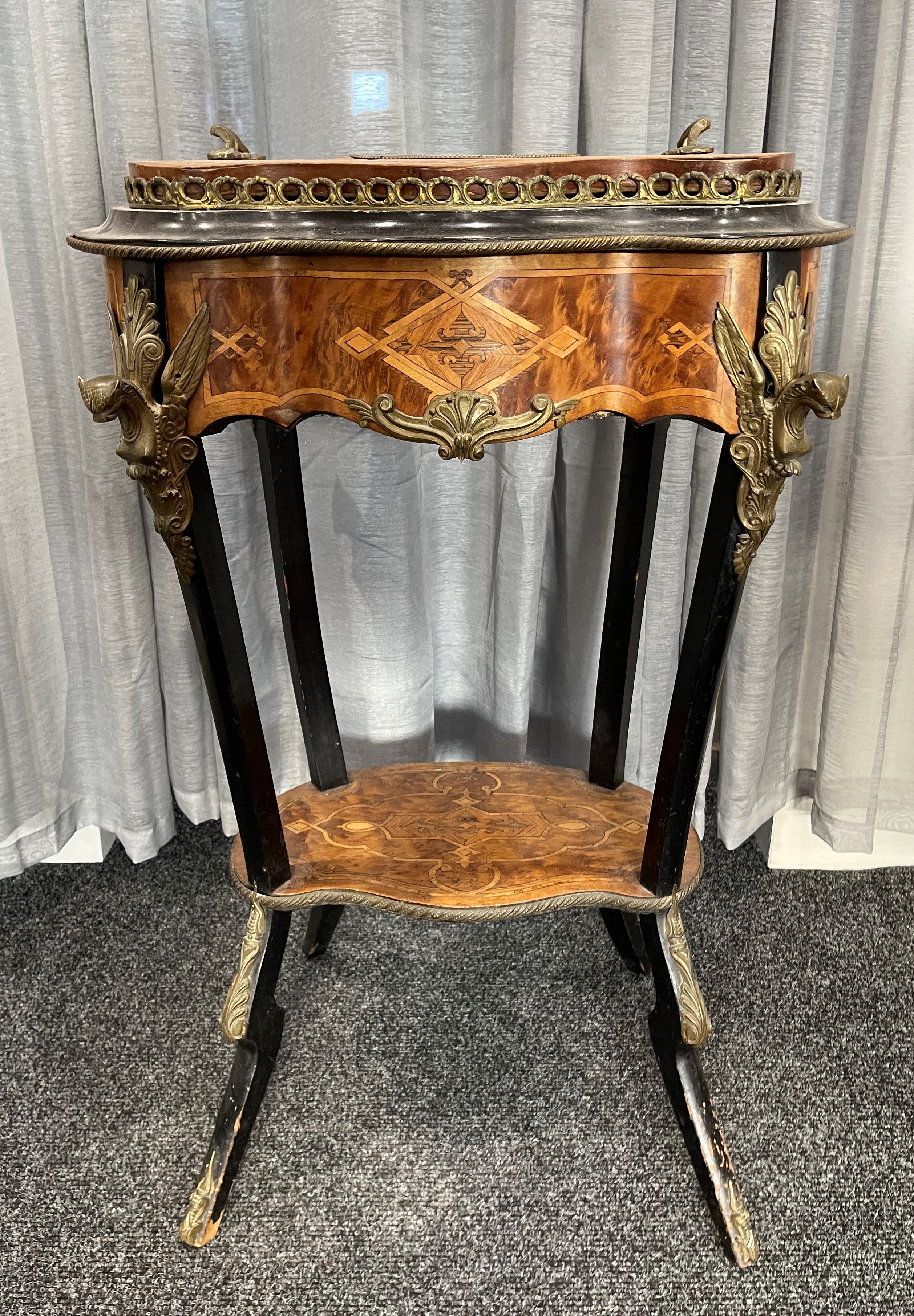 A Small Napoleon III Jardinière Table. France, thi