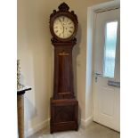 Mahogany Longcase Clock 1840-1860 by Peter Martin