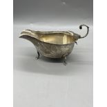HM Silver Sauce Boat. Total Weight 93gr