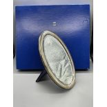 Large Oval Broadway & Co Silver Mirror
