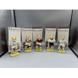 Five Boxed John Beswick Cats from Sporting Cats Co