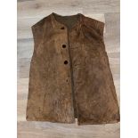 Vintage WW1 WW2 Horsehide Leather Jerkin as worn b