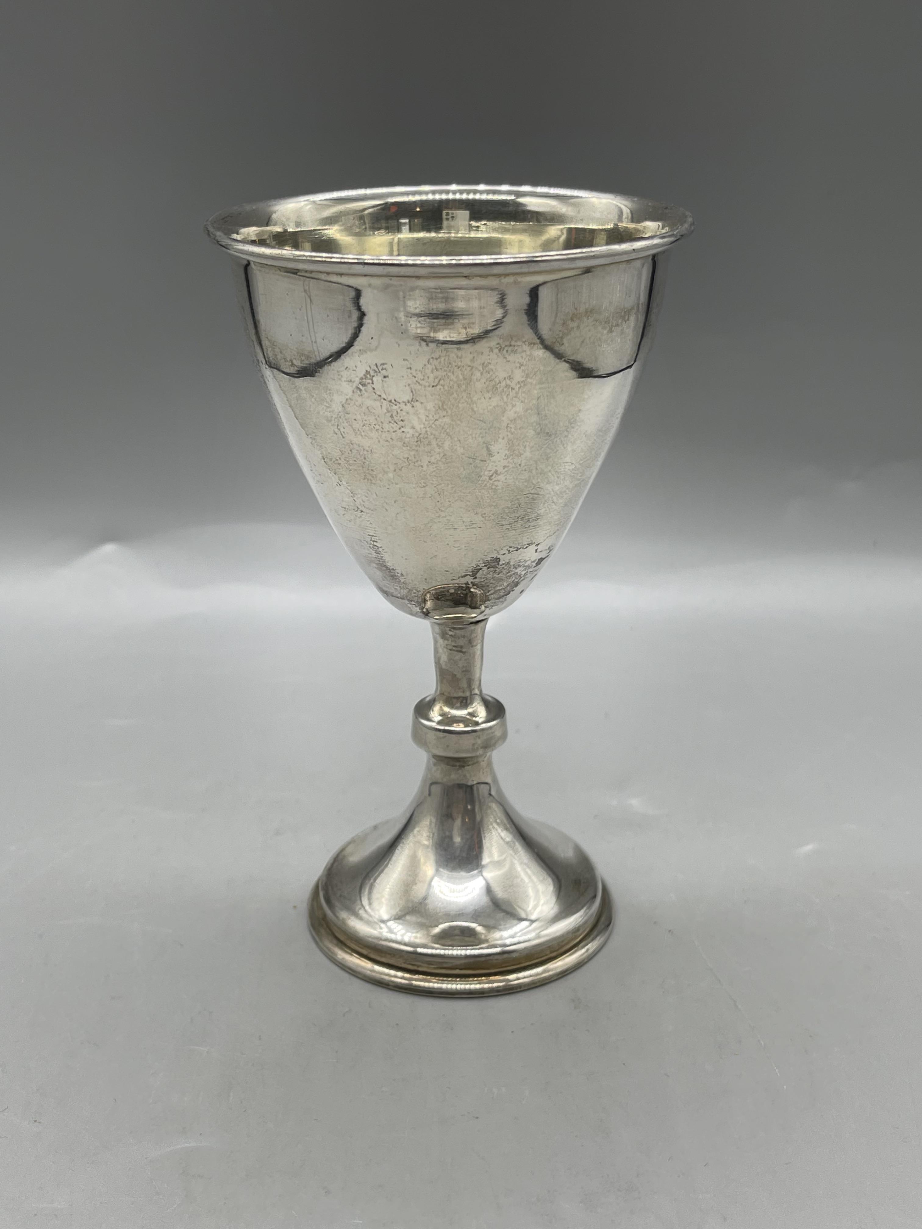 HM Silver Goblet and HM Silver Sugar Sifter. Grea - Image 4 of 21