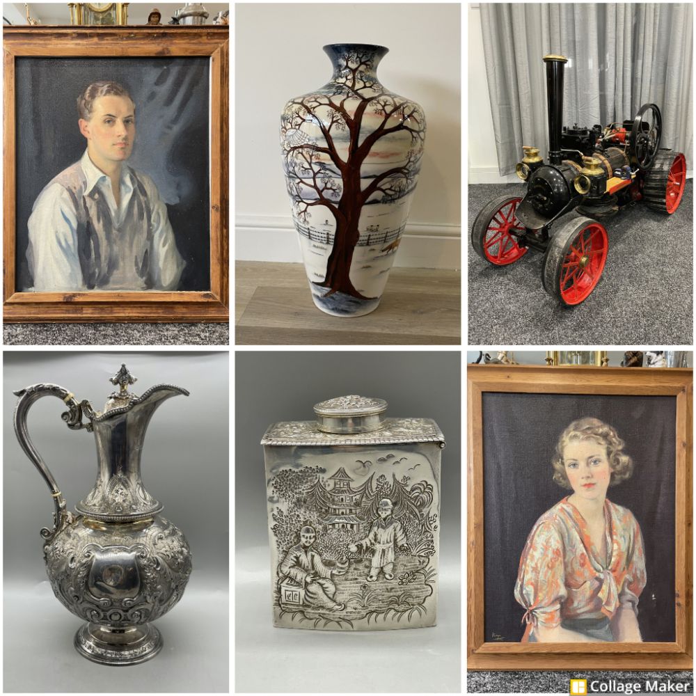 Porcelain & Ceramics, Jewellery, Silver, Chinese Silver, Vintage Model Cars & Trains, Moorcroft, Pop Art, Clocks & Antiques.