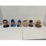 Complete Set of Thunderbirds Character Busts by Be