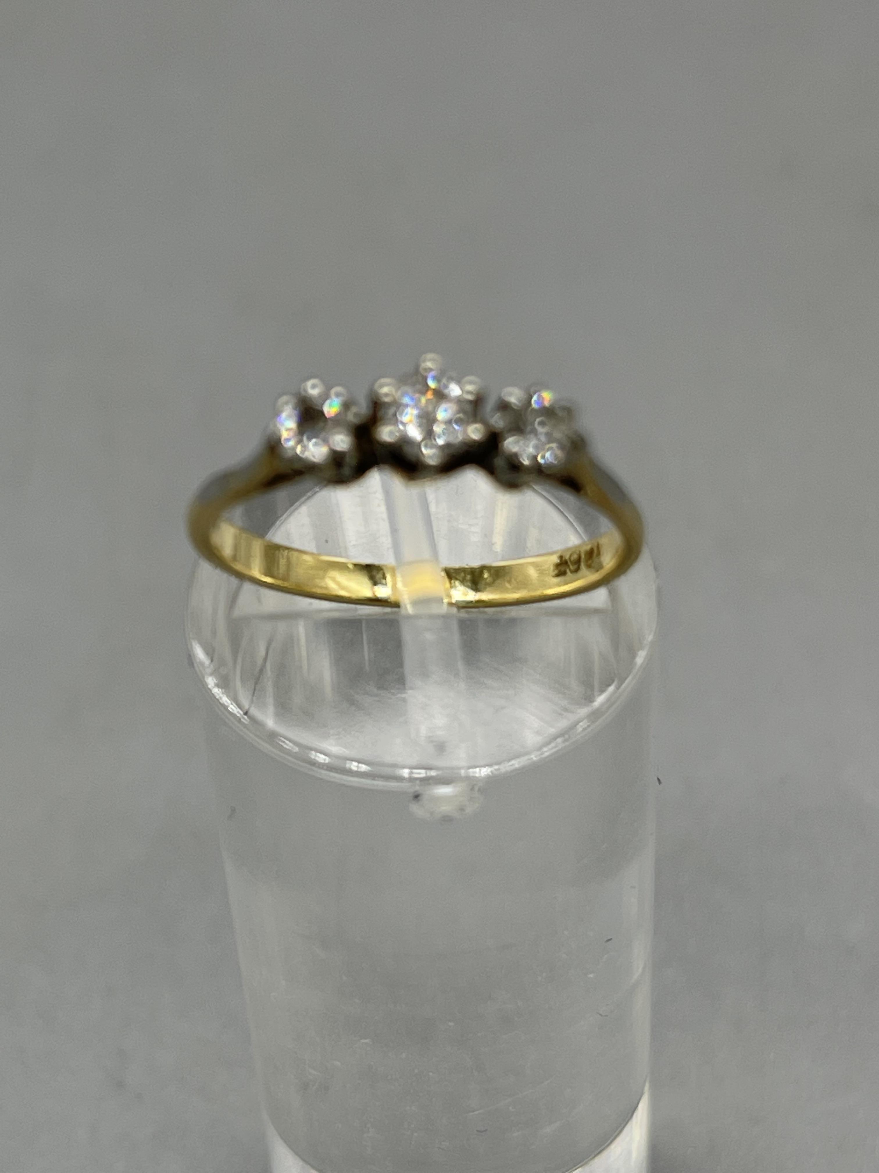 Three Stone Diamond Ring - Image 7 of 8