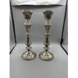 Pair of Broadway & Co HM Silver Candlesticks