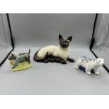 Beswick England - Siamese Cat, Royal Albert - Beat