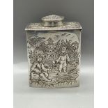 English Hallmarked 1766 Georgian Silver Tea Caddy