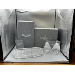 Boxed Waterford Crystal Vanity Set tray Trinket Di