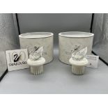 Two Boxed Swarovski Crystal Limited Edition Swan F