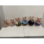 Six Wade England - Natwest - Piggy Banks Money Box