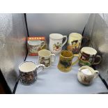 Assorted Collectable Mugs to include Wedgewood Rup