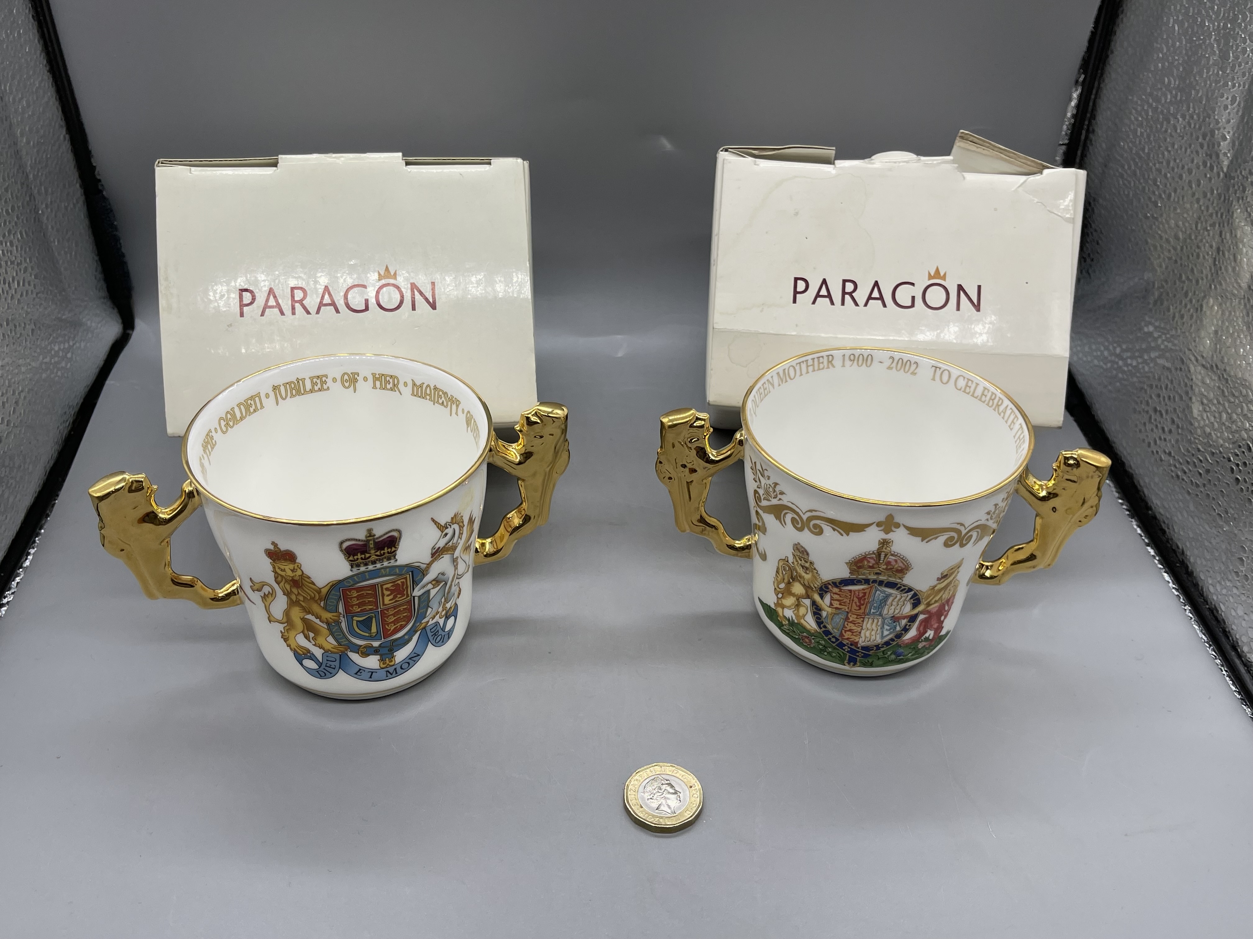 Boxed Royal Albert and Royal Doulton Paragon Comme