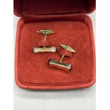 Boxed 9ct Gold Cufflinks