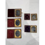 Five Antique Cased Daguerreotypes