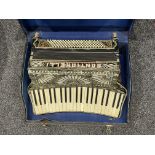 Vintage Cased Santianelli Accordion