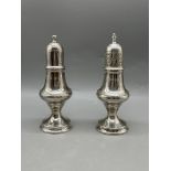 HM Silver Salt and Pepper Set Total Weight 138gr