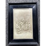 Framed Carving of Fisherman