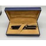 Boxed Waterman Pen Set, with certificates and ink.