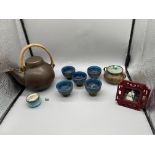 Vintage Arabia Finland Ceramic Teapot along with P