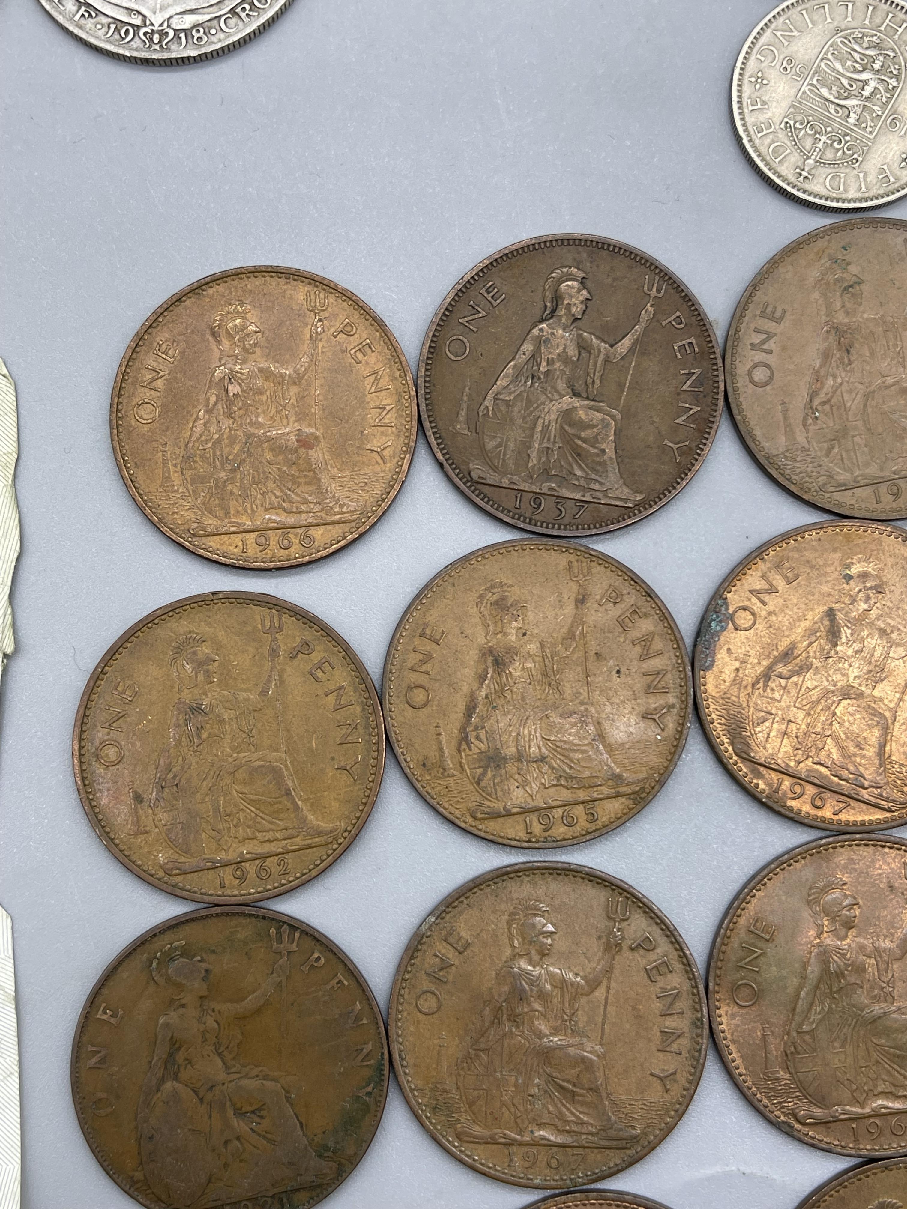 Quantity of Pre-Decimal coins to include Silver Ha - Image 17 of 25